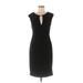 DressBarn Casual Dress - Sheath: Black Solid Dresses - Women's Size 8