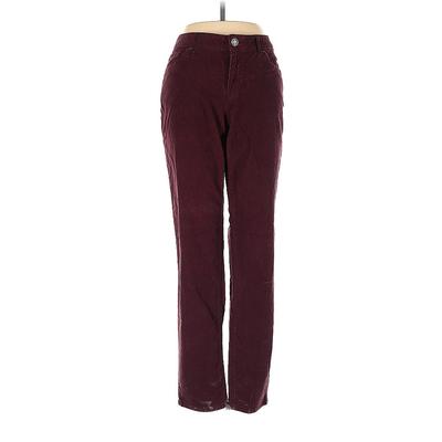 Eddie Bauer Khaki Pant: Burgundy Solid Bottoms - Women's Size 4 - Indigo Wash