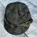 Coach Accessories | Coach Hat Womens Sz M/L Gray/Black Beret With Adjusting Belt | Color: Black/Gray | Size: M/L