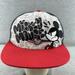 Disney Accessories | Disney Parks- Mickey Mouse Angry Graffiti Red White Black Snapback Hat (Q3) | Color: Black/Red/White | Size: Os