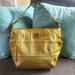 Coach Bags | Coach Madison Tribeca Metallic Gold Leather Shoulder Bag With Side Pockets | Color: Blue/Gold | Size: 16in X 12in X 5in