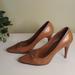 Louis Vuitton Shoes | Louis Vuitton | Camel Brown Leather Studded Stiletto Pumps Sz 37 | Color: Brown | Size: 7