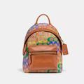 Coach Bags | Coach Small Backpack In Rainbow Signature Canvas | Color: Tan/Yellow | Size: Small