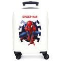 Joumma Marvel Spiderman Attack Kabinenkoffer, Weiß, 33 x 50 x 20 cm, starr, ABS, seitlicher Kombinationsverschluss, 28,4 l, 2 kg, 4 Doppelrollen, Handgepäck, weiß, Kabinenkoffer