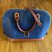 Dooney & Bourke Bags | Dooney & Bourke Zip Zip Pebbled Leather Satchel Purse | Color: Blue/Brown | Size: Os