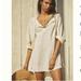 Anthropologie Swim | Anthropologie Off-The-Shoulder Cover-Up Mini Dress Size Small Sand Color- | Color: Cream | Size: S