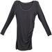 Athleta Dresses | Athleta Carefree Womens Small Ruched Long Sleeve Dress | Color: Gray | Size: S