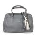 Coach Bags | Auth Coach 25347 Logo Tassel Fringe Bag Mini Hand Bag Leather Gray | Color: Gray | Size: W12.8h8.7d5.3inch