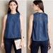 Anthropologie Tops | Anthropologie Holding Horses Denim Swing Top Size 2 Zip Back | Color: Blue | Size: 2