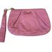 Coach Bags | Coach Orchid Pleated Leather Wristlet Cosmetic Mini Bag | Color: Pink/Purple | Size: Os