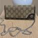 Gucci Bags | Gucci Monogram Long Wallet W/ Chain | Color: Brown/Tan | Size: Os