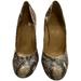 Jessica Simpson Shoes | Jessica Simpson Snake Skin Plattern Size 8 1/2 High Heels | Color: Tan | Size: 8.5