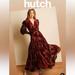 Anthropologie Dresses | Anthropologie Hutch Tuscany Velvet Floral Wrap Dress Size Mp Nwt | Color: Red | Size: Mp