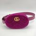 Gucci Bags | 100% Authentic Gucci Gg Marmont Velvet Leather Waist/Belt Bag | Color: Purple | Size: L 7.1 X H 4.7 X D 2 Inches