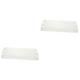 FRCOLOR Pack of 2 Shelf Makeup Storage Clear Acrylic Nail Polish Holder Clear Display Stand Lipstick Clear Lip Gloss Compartment Nail Polish Holder Compartment for Lip Gloss Dog