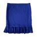 Anthropologie Skirts | Anthropologie Postmark Skirt Blue Texture Stretch Ruffle Lined Size Xl | Color: Blue | Size: Xl