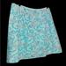 Lilly Pulitzer Skirts | Lilly Pulitzer Patchwork Blue Fish Floral Reversible Wrap Skirt Size 12 | Color: Blue/Pink | Size: 12