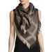 Gucci Accessories | Gucci Gg Logo Wool Silk Beige Brown Survive Shawl Square Scarf | Color: Tan | Size: 140*140cm