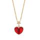 LOFIRY Gold Silver Chain Lobster Claw Crystal 925 Sterling Pendant Set Women Jewelry Heart Necklace