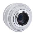 25mm F1.8 Mini CCTV C Mount Wide Angle Lens, Alloy Case Lens with Advanced Optical Elements, Manual Aperture Adjustment, forMirrorless Camera (Silver)