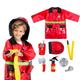 Muzboo Children's Firefighter Costume,Fireman Role-Play Dress-Up Halloween Set,Fire Hat Vest Backpack Water Gun Birthday Party Set 8Pcs