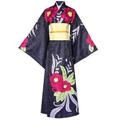 COSDREAMER Mens women Japanese Yukata Kimono Robe Costume Japanese Kimono Robe (Black Colorful, XX-Large)