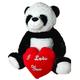 Deluxe Paws Valentines - I Love You - Panda Bear - Large Giant Plush 80cm with Heart