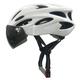 Cycling helmets Mountain Bike Safety Helmet Goggles Integrated Driving Helmet Road Cycling Safety Helmet For Men And Women Bike helmet (Color : White, Size : L)