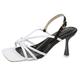 Women's Sandal Womens Ladies Mid Wedge Heel Diamante T-Bar Beads Elastic Slingback Sandals Strappy Chunky Heel Wide Fit Lightweight Shoes Sandals Slip On Sandals Women Wide Fit Court Shoes Womens