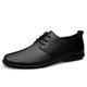 Ninepointninetynine Dress Oxford Shoes for Men Lace Up Round Toe Leather Derby Shoes Rubber Sole Block Heel Low Top Resistant Non Slip Wedding (Color : Black, Size : 8 UK)