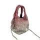 Rhinestone Bags Handle Rhinestones Evening Clutch Bag Purses And Handbag Hobo Shoulder Bag Shiny Crystal Clutch Purse Bucket Bag Rhinestone Purses (Color : Red)