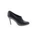 J.Crew Heels: Slip On Stilleto Classic Black Solid Shoes - Women's Size 8 1/2 - Almond Toe