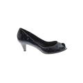 Antonio Melani Heels: Slip On Kitten Heel Cocktail Blue Solid Shoes - Women's Size 8 - Round Toe