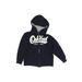 OshKosh B'gosh Zip Up Hoodie: Blue Solid Tops - Kids Boy's Size 7