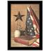 God And Country 6 Black Framed Print Wall Art