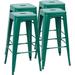 30 Inches Metal Bar Stools Bar Set of 4