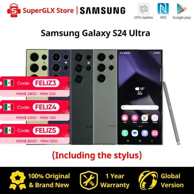 Samsung-Smartphone Galaxy S24 Ultra 5G 2024 Go 256 Go Snapdragon 8 Isabel 3 écran LTbagAMOLED