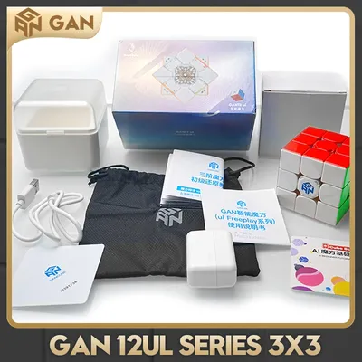 Gan 12Ui-Cube de Vitesse Magnétique et Intelligent Sans Autocollant Jouet Professionnel FreePlay
