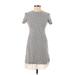 Theory Casual Dress: Gray Marled Dresses - Women's Size 2