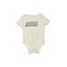 Cat & Jack Short Sleeve Onesie: Ivory Graphic Bottoms - Size 18 Month