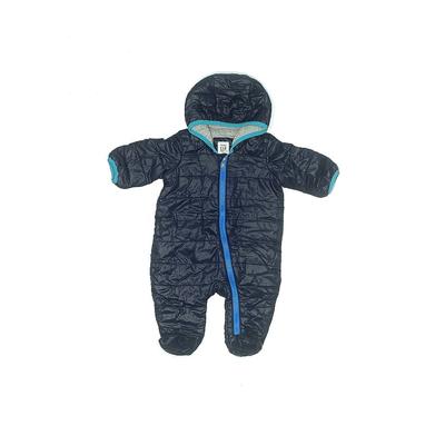 Baby Gap One Piece Snowsuit: Blue Sporting & Activewear - Size 0-3 Month