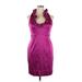 Taylor Cocktail Dress - Party Cowl Neck Sleeveless: Purple Solid Dresses - Women's Size 14