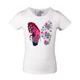 happy girls - T-Shirt Schmetterling Mit Pailletten In Ecru, Gr.122