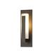 Hubbardton Forge Vertical Bar Forge Vert Bar Outdoor Flush Mount Aluminum/Glass/Metal in Gray/Black | Wayfair 307285-10-H66