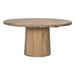 Noir Trading Inc. Lane 60" Solid Oak Pedestal Dining Table Wood in Brown | 30 H x 60 W x 60 D in | Wayfair GTAB596WO