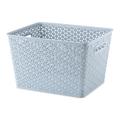 Whitmor Resin Form Half Basket Plastic in Blue | 8.661 H x 11.535 W x 14.055 D in | Wayfair 6597-5654-ARO