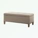Red Barrel Studio® Nevan Blend Storage Bench Polyester/Wood/Upholstered in Brown | 18 H x 42 W x 18 D in | Wayfair 13683F78C2324F369E8B46771D5BE51F