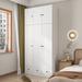 Millwood Pines Cretia Armoire Wood in White | 94.5 H x 44.3 W x 19 D in | Wayfair 368EB5E1740B4ABA84E7C7C8FE6C1E82