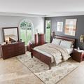 Darby Home Co Higgin 6 Bedroom Set Wood in Brown | 47.25 H x 62.5 W x 88.38 D in | Wayfair 13DBBEB32AF94222A9E712828D4FFE35