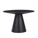 Latitude Run® Modern Round Wooden Dining Table Wood in Black | 29.9 H x 47.2 W x 47.2 D in | Wayfair BE75E745AE514E9AA8AE309FD444788E